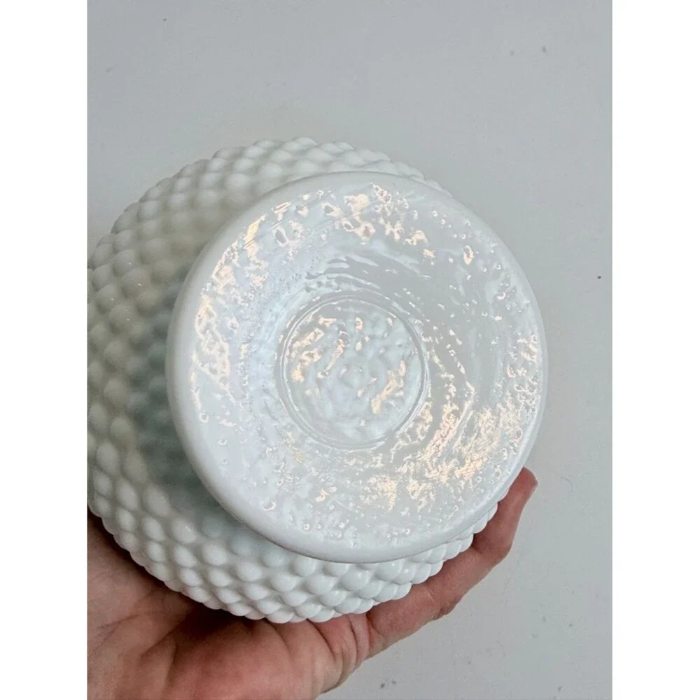 Vintage Westmoreland White Hobnail Milk Glass Vase